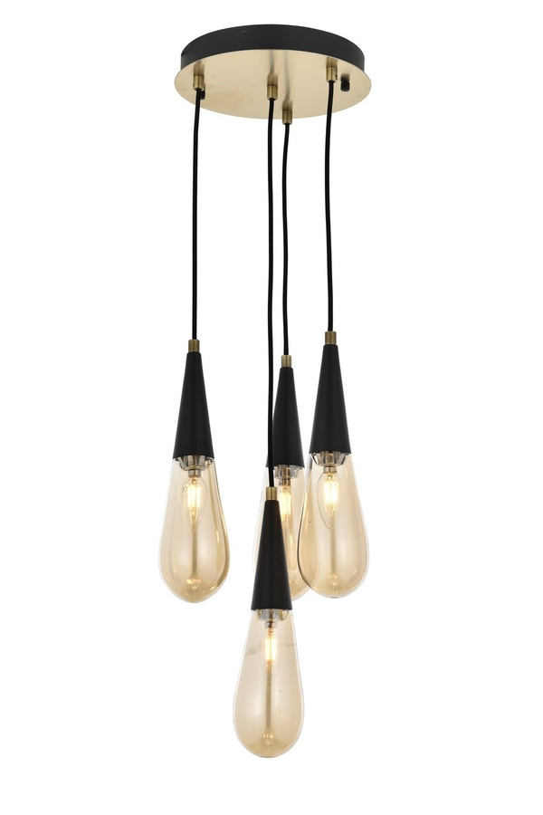 Wall Lamp 4-Light Glass Antique