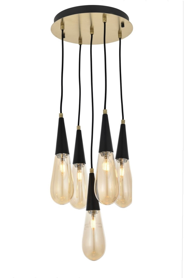 Wall Lamp 5-Light Glass Antique