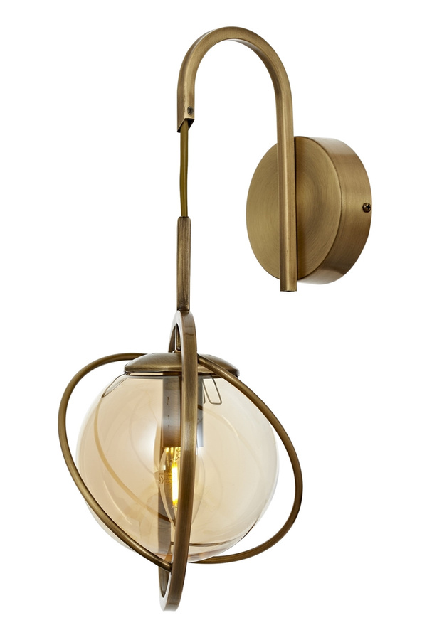 Wall Sconce 1-Light Glass Antique