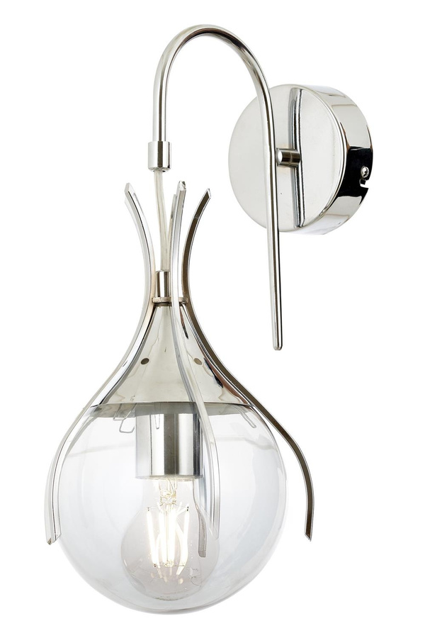 Wall Sconce 1-Light Glass Mixed