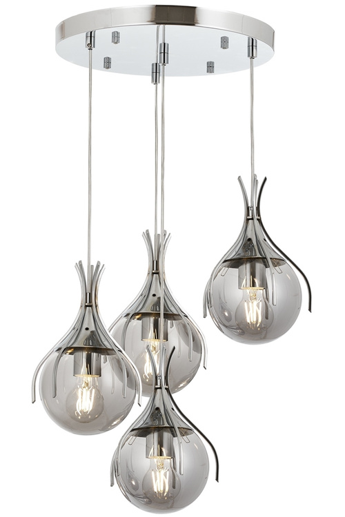 Chandelier 4-Light Glass Mixed