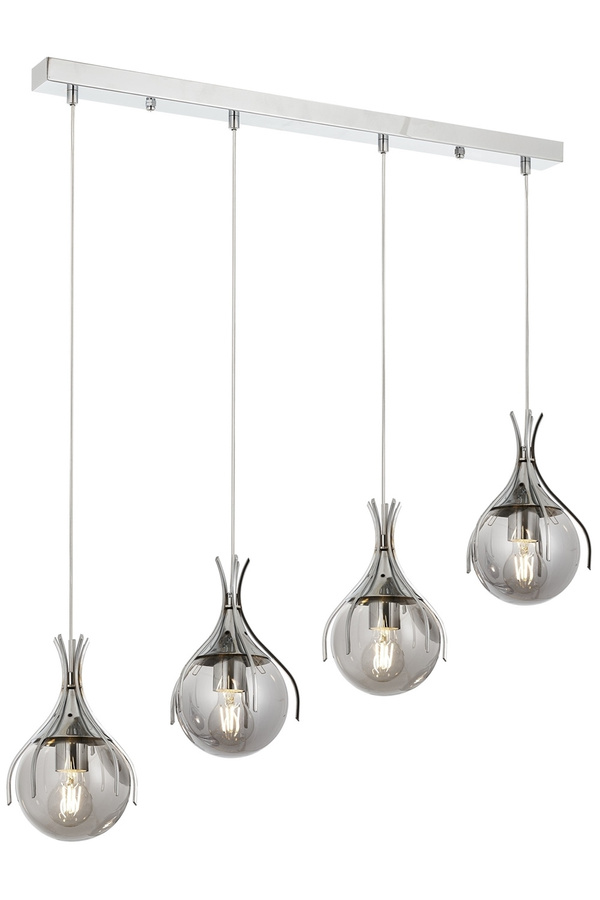 Chandelier 4-Light Glass Mixed