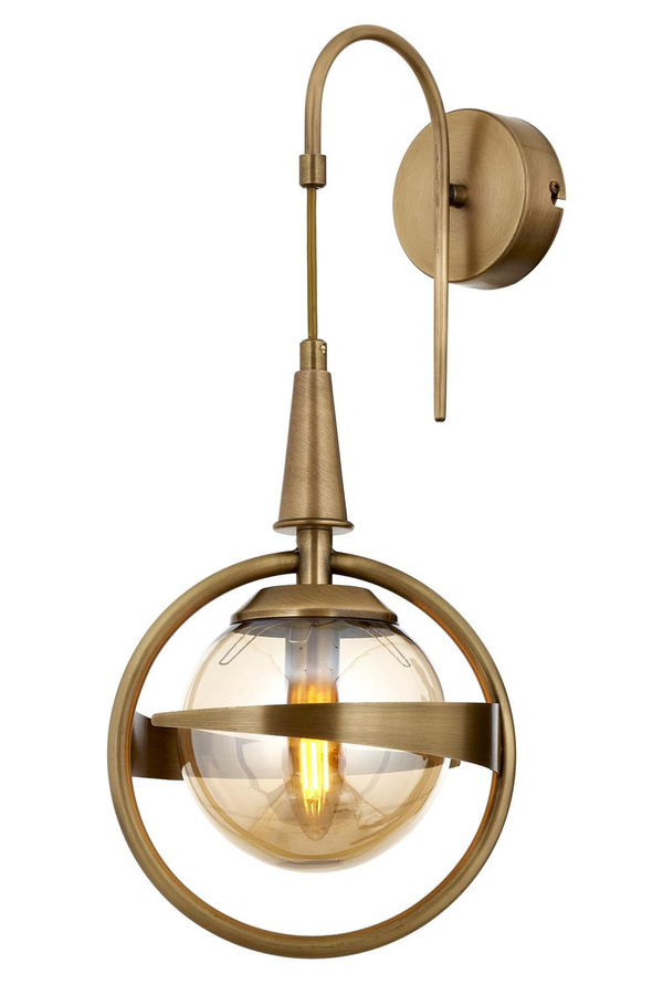 Wall Sconce 1-Light Glass Antique