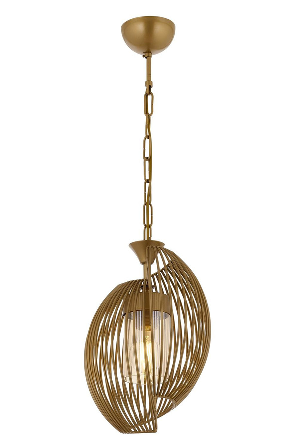 Chandelier 1-Light Glass Antique