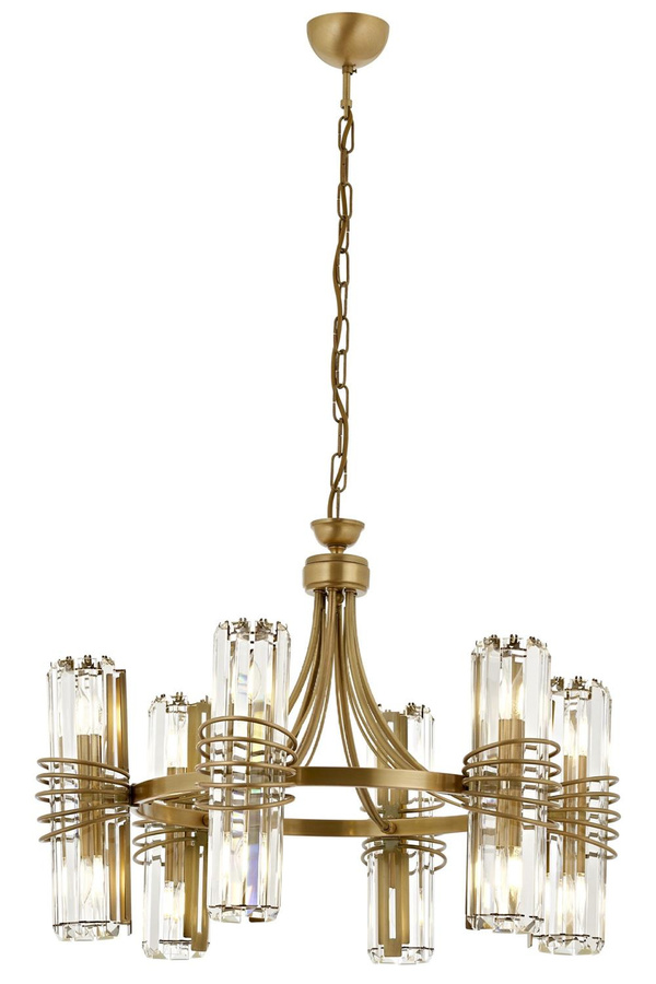 Chandelier 6-Light Metal Antique