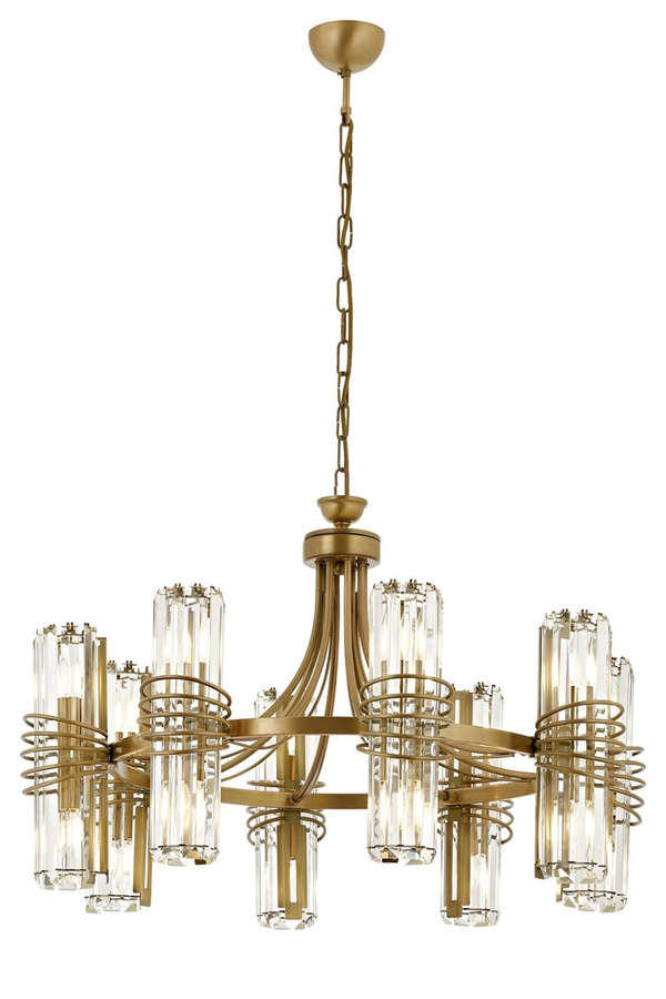Chandelier 8-Light Metal Antique