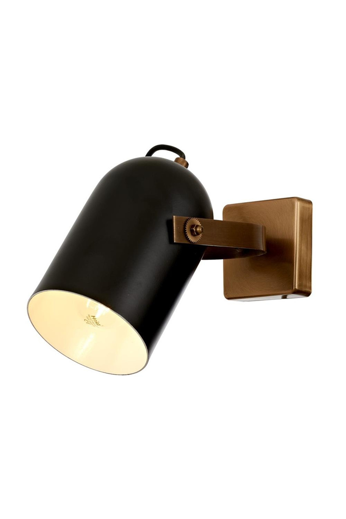 Wall Sconce 1-Light Metal Black