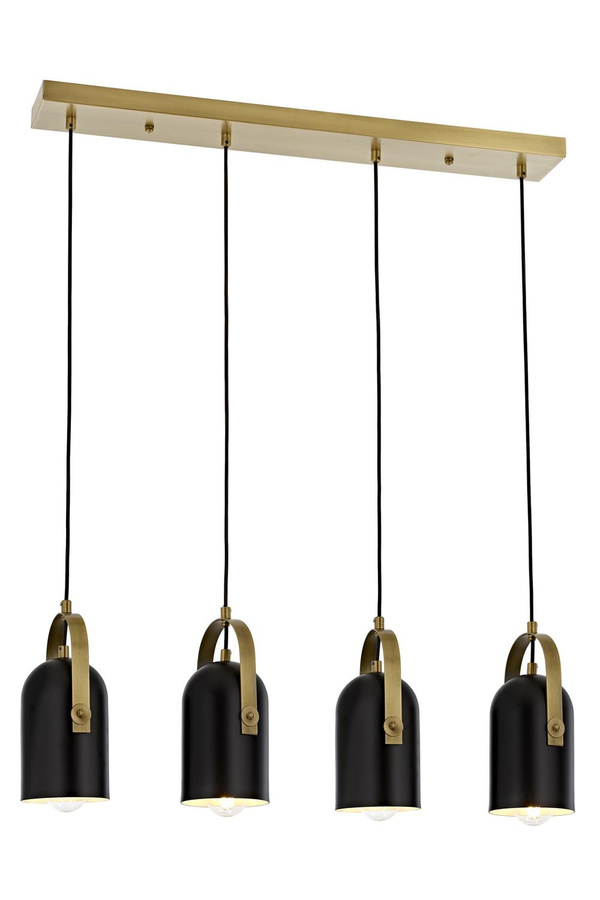 Chandelier 4-Light Metal Black